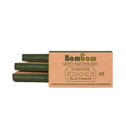 Pack 5 lâminas de barbear clássicas - Bambaw