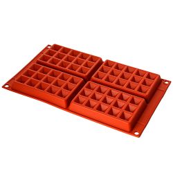 Molde para waffles de silicone platina - Silikomart