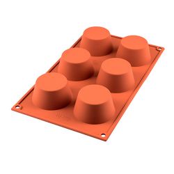 Molde para muffins de silicone platina - Silikomart