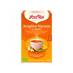 Infusão biológica de gengibre, laranja e baunilha - Yogi Tea