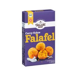 Falafel sem glúten orgânico com caril e coco - Bauckhof