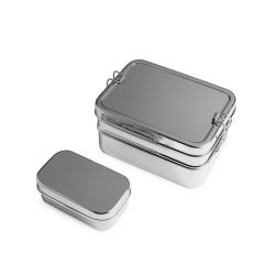 Fiambrera rectangular con 2 pisos y caja interior Brotzeit - 900 ml