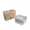 Fiambrera rectangular con 2 pisos y caja interior Brotzeit - 900 ml 