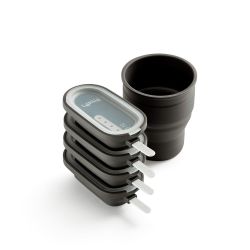 Conjunto de moldes para gelados Classic + recipiente para derreter chocolate - Lekue