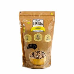 Granola de chocolate sem glúten com sementes, ecológica - Zealia