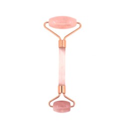 Rodillo massageador facial de quartzo rosa - Zen Arome