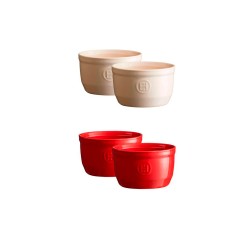 Jogo de 2 ramequins de cerâmica grandes 250 ml - Emile Henry