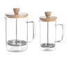 Cafeteira francesa de vidro, Wood, 800 ml - Lacor