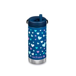 Garrafa térmica em aço inoxidável TKWide 355 ml para crianças, corações - Klean Kanteen