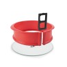 Molde redondo desmontável silicone platina com base de vidro, 12 cm - Ibili
