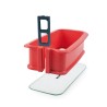 Molde retangular desmontável de silicone platina com base de cristal, 28 cm - Ibili