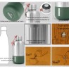 Garrafa térmica em aço inoxidável Explorer 650 ml verde - Black & Blum