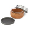 Fiambrera hermética de cristal com base protetora de fibra de madeira 750 ml - Black & Blum