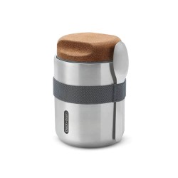 Fiambrera térmica de aço inoxidável com colher e tampa de cortiça, 550 ml - Black & Blum