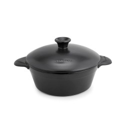 Panela de cerâmica para indução de 23 cm com tampa, antracita - Topgres