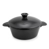 Panela de cerâmica grés para indução de 27 cm com tampa, antracita - Topgres