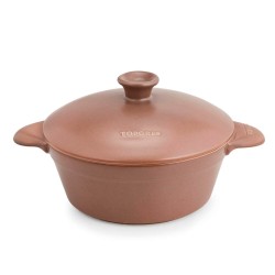Panela de cerâmica para indução de 27 cm com tampa, canela - Topgres