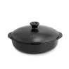 Caçarola de cerâmica grés para indução de 32 cm com tampa, cor antracite - Topgress