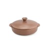 Cazuela de cerâmica de grés para indução de 20 cm com tampa, canela - Topgres