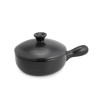 Sartén de cerâmica gres 23 cm com tampa, antracita - Topgres