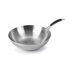 Wok de aço inoxidável, trimetal, 28 cm - Lacor