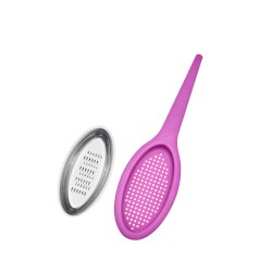 Infusor de chá e infusões com ralador de aço e silicone platina - Lurch