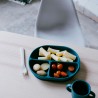 Prato com compartimentos para bebé, cor azul - Ekobo