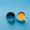 Conjunto de 2 copos para bebés de silicone, turquesa e azul - Ekobo