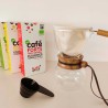 Cafeteira de gotejamento com pescoço de madeira, 240 ml - Hario