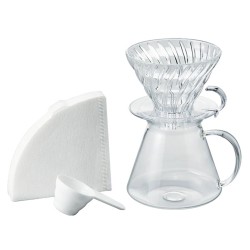 Cafeteira de gotejamento de vidro V60, 600 ml - Hario