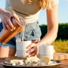 Caneca térmica de aço inoxidável Rise 399 ml, bege - Klean Kanteen