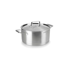 Olla de aço inoxidável com tampa de aço, foodie, 20 cm - Lacor