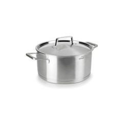 Olla de aço inoxidável com tampa de aço, foodie, 22 cm - Lacor