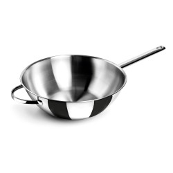 Wok de aço inoxidável, belly, 30 cm - Lacor