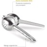 Exprimidor manual de cítricos de aço inoxidável Zitrus - Lacor