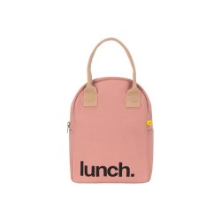 Bolsa porta alimentos de algodão orgânico, Lunch, rosa - Fluf