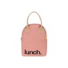 Bolsa porta alimentos de algodão orgânico, Lunch, rosa - Fluf