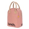 Bolsa porta alimentos de algodão orgânico, Lunch, rosa - Fluf