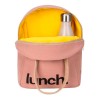 Bolsa porta alimentos de algodão orgânico, Lunch, rosa - Fluf