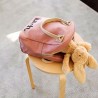 Bolsa porta alimentos de algodão orgânico, Lunch, rosa - Fluf