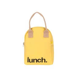 Bolsa porta alimentos de algodão orgânico, Lunch, amarelo - Fluf