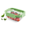 Tupperware de vidro hermético, retangular, com tampa com válvula, 640 ml - Lekue