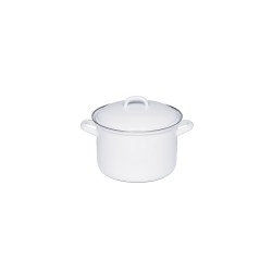 Olla alta com tampa, de aço esmaltado, Classic, 2,5 litros - Riess