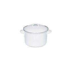 Panela alta com tampa, de aço esmaltado, Classic, 3,5 litros - Riess