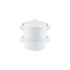 Panela com vaporizador e tampa de aço esmaltado, Classic, 18 cm - Riess