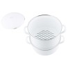 Panela com vaporizador e tampa de aço esmaltado, Classic, 18 cm - Riess