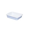 Fuente de acero esmaltado para horno, mediana, azul, 1,4 litros - Riess