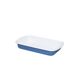 Fonte de aço esmaltado para forno, grande, azul, 1,7 litros - Riess