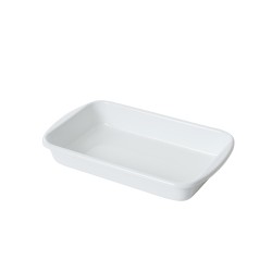 Fonte de aço esmaltado para forno, grande, branca, 2,2 litros - Riess