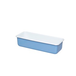 Molde rectangular de acero esmaltado azul 30 cm, 1,7 litros - Riess